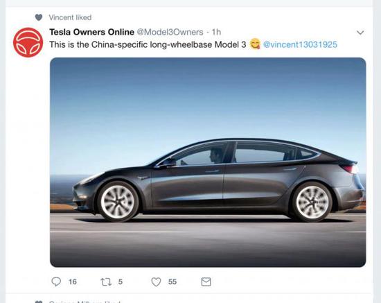 国产特斯拉 Model 3谍照曝光,车身加长